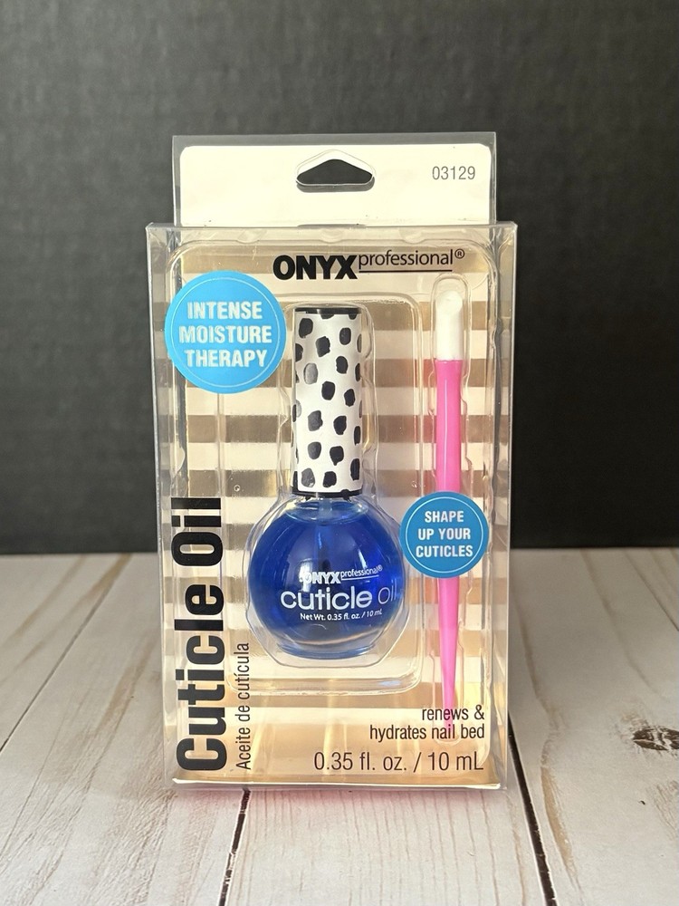Onyx Professional Cuticle Oil With Cuticle Pusher 03129 0.35 Fl. Oz 10 Ml.