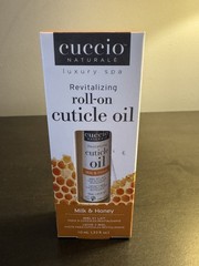 Cuccio Naturale Roll On Cuticle Oil Milk & Honey 10 ml .34 oz Full Size NIB