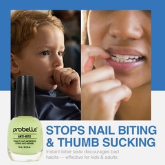 Bitter Taste Nail Care for Adults & Children 3+: Non-Toxic Nail Polish