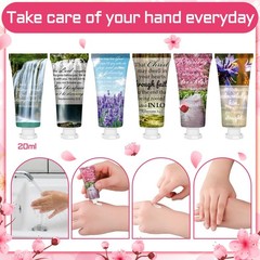 Leelosp 6 Pcs Christian Hand Cream Bulk for Women 0.68 Fl Oz (Pack of 6)