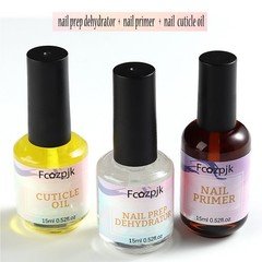 Fcozpjk Nail Dehydrator and Primer with 0.53 Fl Oz (Pack of 3), Clear