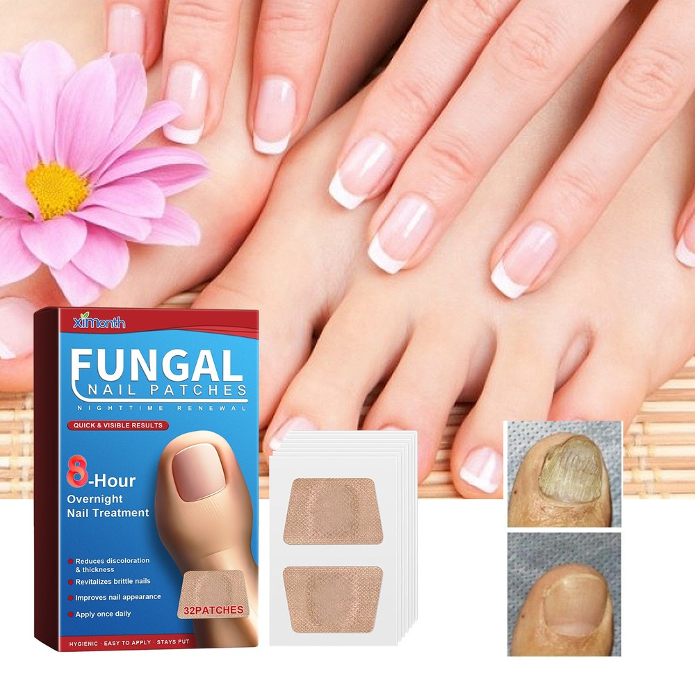 Night Nail Care Patch Thickening Nail Strengthener Overnight Nail Patch 32pcs