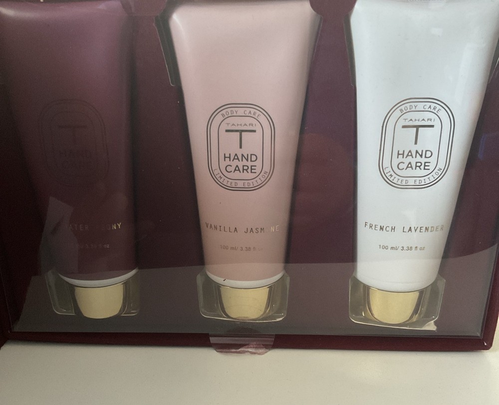 Tahari T Hand Care Limited Edition 3pc Scented Hand Cream Gift Set 100ml