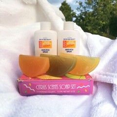 Avon Citrus Scents Soap Set + Avon Skin-So-Soft Anti-Itch Refill Spray Bottles