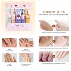 5pcs Fragrant Hand Cream Non-sticky Non-greasy Perfume Hand Cream Set