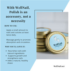 WellNail Nail & Cuticle Balm (1 oz) Fall in Love with Your Natural Nails Again!