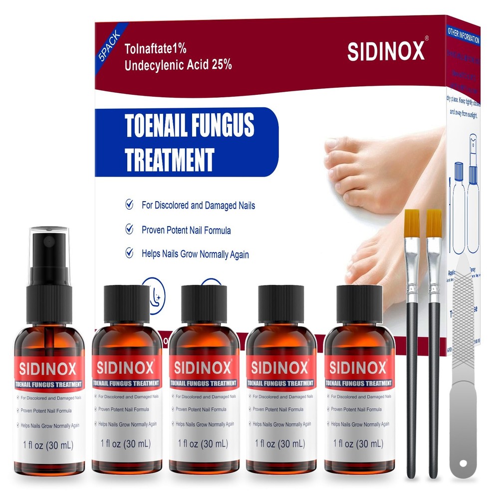 Toenail Fungus Treatment, Treatment Extra Strength 1 Fl Oz (Pack of 5), Red