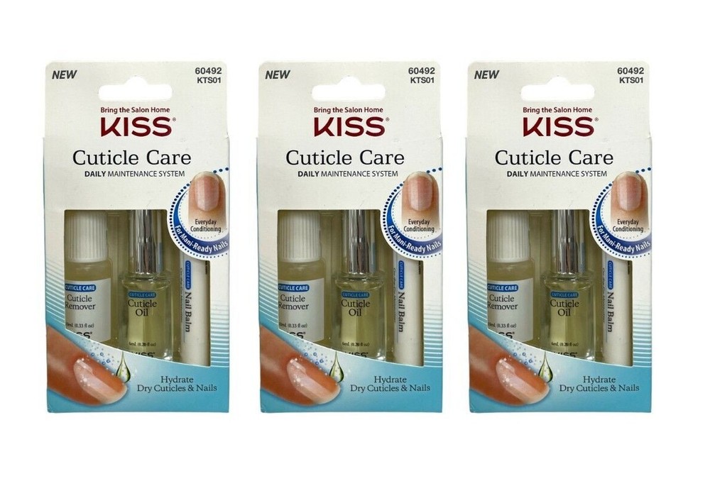 Kiss Cuticle Care Daily Maintenance System Cuticle Remover/Oil/BalmNEW!Pick Lot