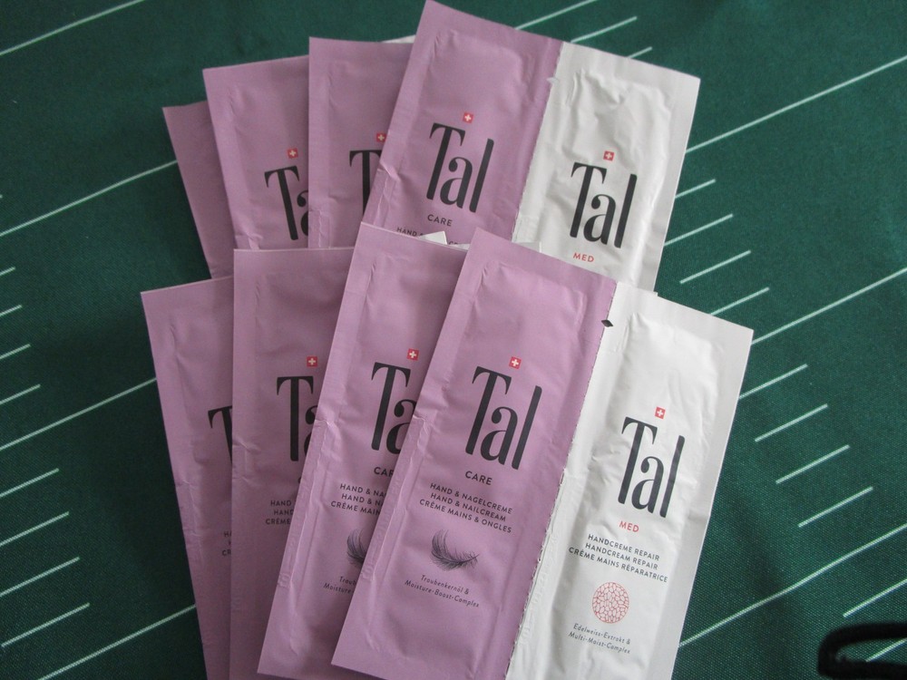 (8) Tal MED Clinic Hand Cream, For cracked, brittle skin SAMPLES