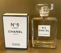 CHANEL No5 L’EAU On Hand Cream 1.7oz Limited Edition & Bonus Empty Bottle
