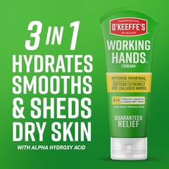 O’Keeffe’s Working Hands Intense Renewal Hand Cream with 3 Ounce (Pack of 1)
