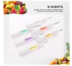 6PCS Cuticle Oil Pen Set with Vitamin E for Nail & Cuticle Care