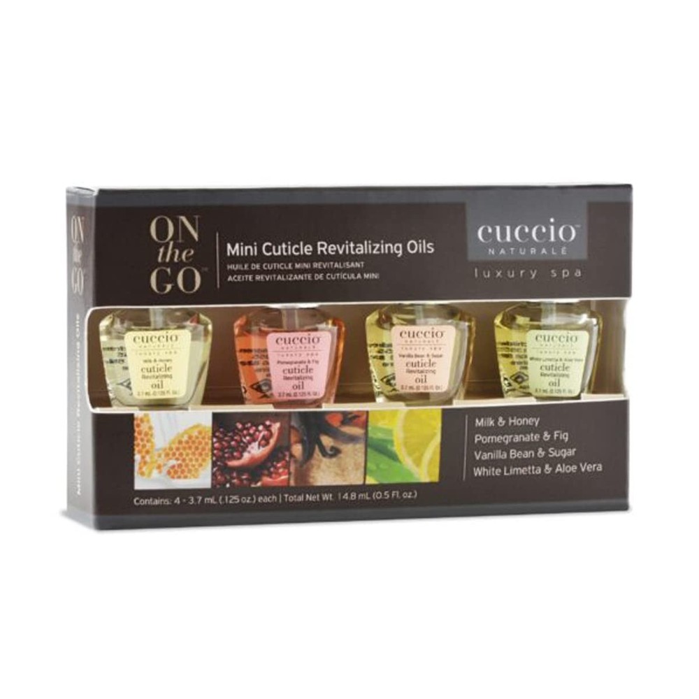 Cuccio Naturale Mini Cuticle Revitalizing Oils – 0.13 Fl Oz (Pack of 4)