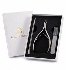 Beauty Power Cuticle Trimmer with Nipper + Pusher + Nano Nail File