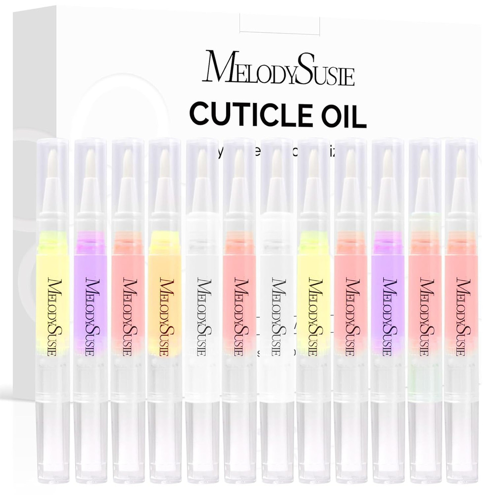 12Pcs Cuticle Oil Pen Set,Nail Moisturizing Cuticle Oil Enriched with Vitamin E,