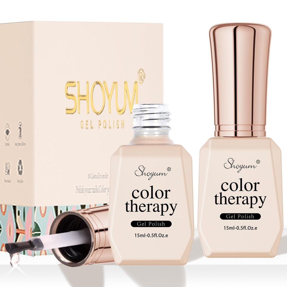SHOYUM 2 Pcs 15ml No 0.51 Fl Oz (Pack of 2), A-Base Top Coat Crystal Clear