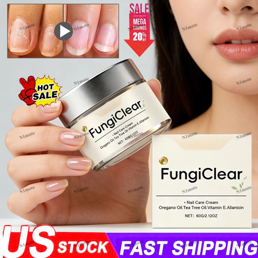 FungiClear Nail&Toenail Fungus Care Cream W/ Oregano Oil,Vitamin E&Allantoin 60g