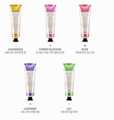 TENZERO Flower Shower Hand & Nail Cream Set 5pcs 50ml Made in Korea