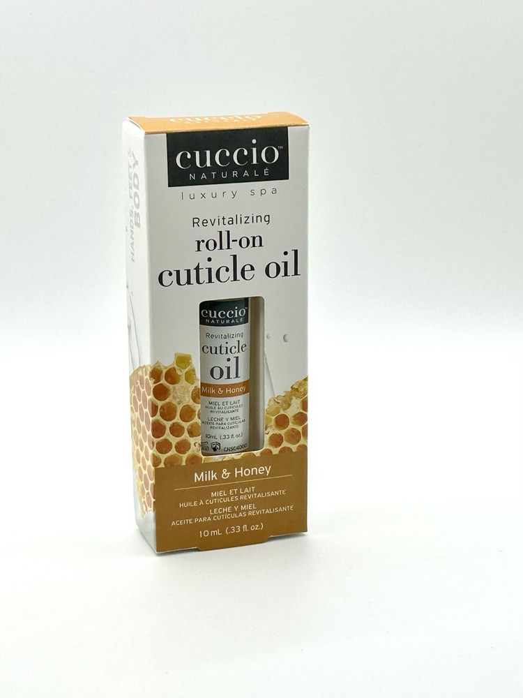 Cuccio Naturale Milk & Honey Revitalizing Roll-On Cuticle Oil New In Box 0.33 Oz
