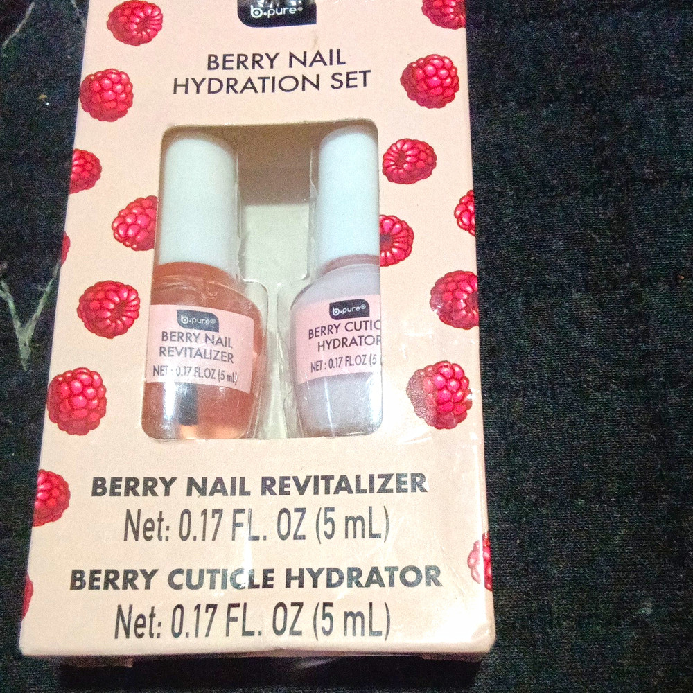 b.pure Berry Nail Hydration Set Revitalizer & Cuticle Hydrator Berry Liquid 0.17