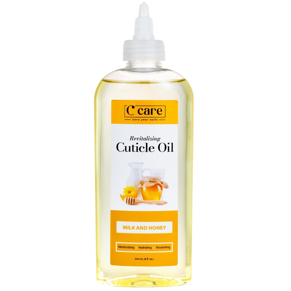 C CARE Milk & Honey Cuticle Oil For Nails – Repairs & Moisturizes Overnight 8oz