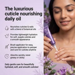 Cuticle Oil Pen for Dry Cracked Cuticles, Hydrating Nail Moisturizer with Joj…