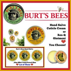 Burts Bees Hand Care 🐝 Salve 🐝 Cuticle Cream 🐝 Res-Q Ointment