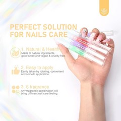 SAVILAND Natural Cuticle Oil Pen: 6PCS Revitalizing Cuticle Oil for Nails with V