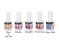 Mia Secret Gel Nail Treatment Vitamin E & Calcium/Keratin Base & Top Gel -BUNDLE