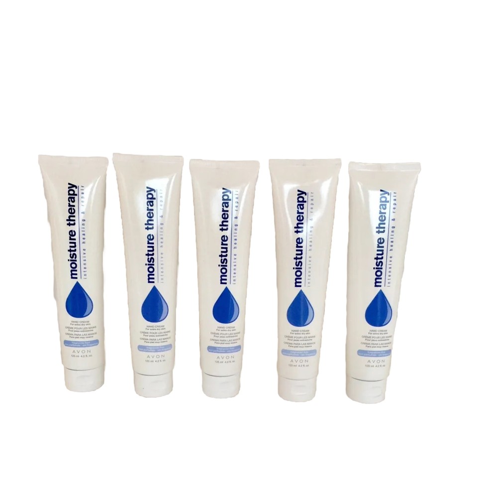 Lot Of 5 For $23.95 Avon Moisture Therapy Intensive Hand Cream 4.2 Fl. OZ.