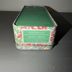 WILLIAM MORRIS BERGAMOT &VETIVER HAND CREAM IN COLLECTIBLE hinged TIN 3.38FLOZ