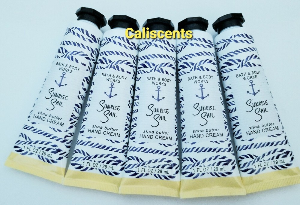 Bath & Body Works SUNRISE SAIL SHEA BUTTER HAND CREAM 1 OZ NEW X5