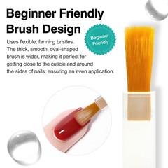 CANNI Gel Base Coat – 9ML Soak-Off UV/LED 0.32 Fl Oz (Pack of 1), Clear-Base