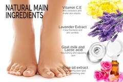 Exfoliating Feet Mask Goat Milk Feet Mask Lightening Smooth Foot Care (4Pack)