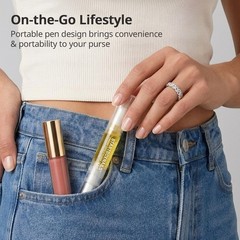 4-in-1 Ceramic Cuticle Pusher Oil Pen – Soften, Push, Remove & Nourish Cuticles