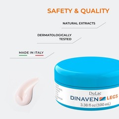 Dulac, Dinaven Legs Gel Cream, Cooling & Refreshing, with Diosmin & Menthol, Hor