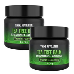 Viking Revolution Tea Tree Oil Cream – Super Balm 2 Ounce (Pack of 2)
