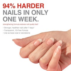 Nail Strengthener & Growth Treatment, Clear Polish for Damaged Thin Nails, Repai
