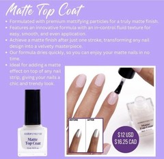 Color Street Matte Top Coat, 15mL, New In Box!