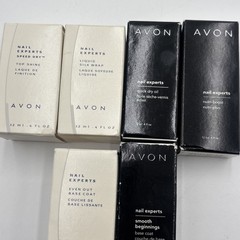 Vintage Avon Nail Experts Nail Care Lot: top shine, liquid silk wrap