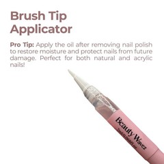 BeautyWavez Nail and Cuticle Oil Pen with Vitamin E 0.68 Fl Oz (Pack of 1)