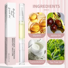 Nail Growth Oil Pen, Strengthener and 0.02 Fl Oz (Pack of 4), Clear