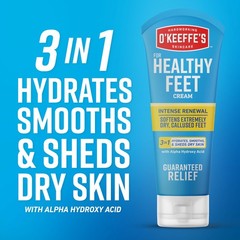 O’Keeffe’s for Healthy Feet Intense Renewal Cream 3 Ounce (Pack of 1), White