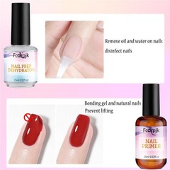 Fcozpjk Nail Dehydrator and Primer with 0.53 Fl Oz (Pack of 3), Clear