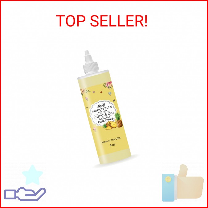 Maccibelle Cuticle Oil For Nails Refill size for Dry Cracked Cuticles (4 Ounce,