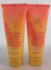 AVON Skin-So-Soft SSS Aroma + Therapy ENERGIZING Hand Lotion Lot of 2, 3.4 oz ea