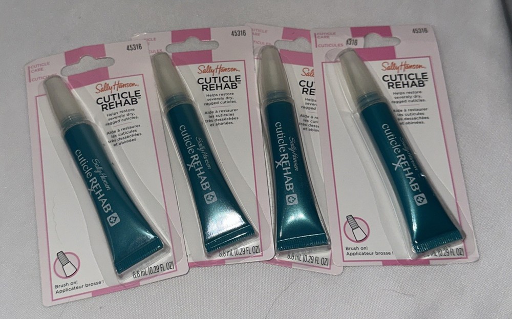 Sally Hansen 41053 Cuticle Rehab by Sally Hansen Lot Of 4 New Tubes .29 Fl Oz Ea