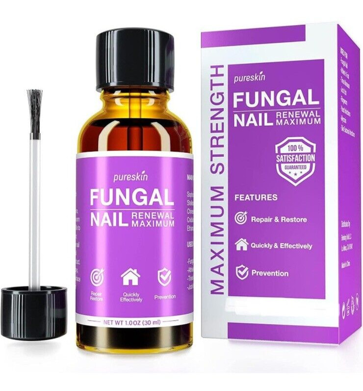 Pureskin Fungal Nail Toenail Renewal 50ml Toe Finger Nail Health Support New