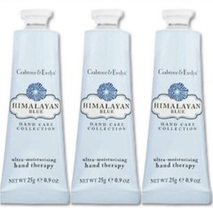Crabtree & Evelyn HIMALAYAN BLUE Ultra Moisturising Hand Therapy .9 oz X 3