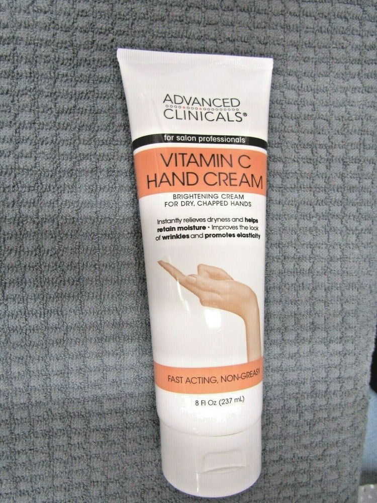 ADVANCED CLINICALS~~VITAMIN C~~HAND CREAM 8 OZ SEALED 29